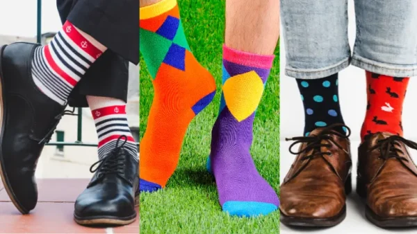 Men’s Outfit with Colorful Socks